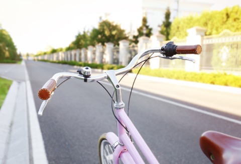 Bike on a road.