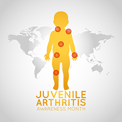 Juvenile Arthritis Awareness Month vector logo icon illustration.