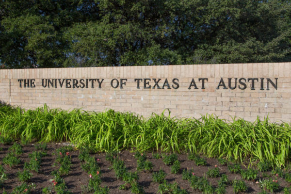 University of Texas at Austin sign.